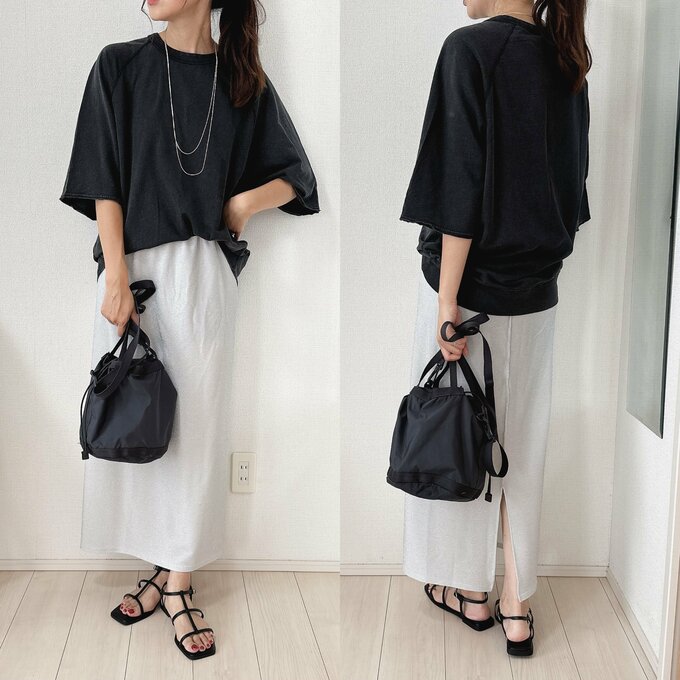 ラメ入りのスカート