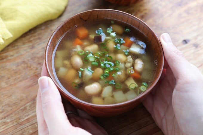 大豆のけんちん汁完成