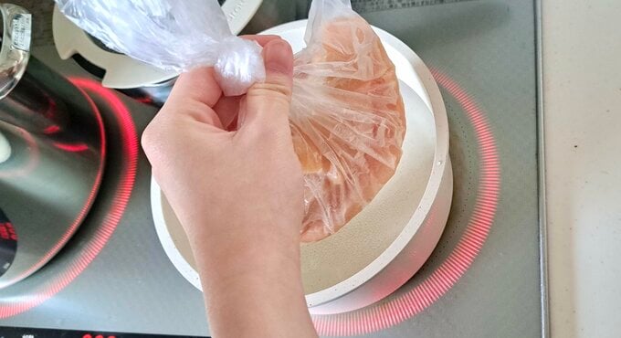 湯せんする様子