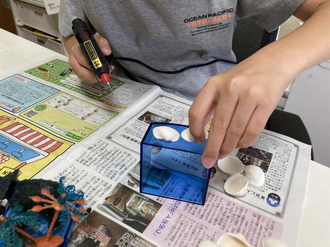 ものを作成する様子