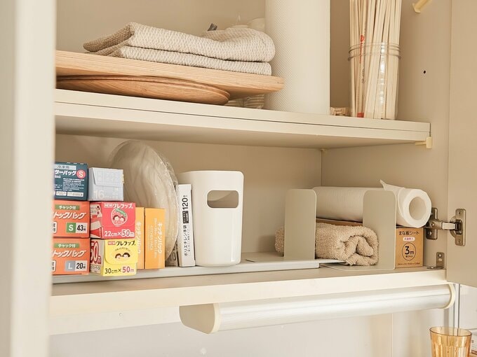 ストックは見やすく収納