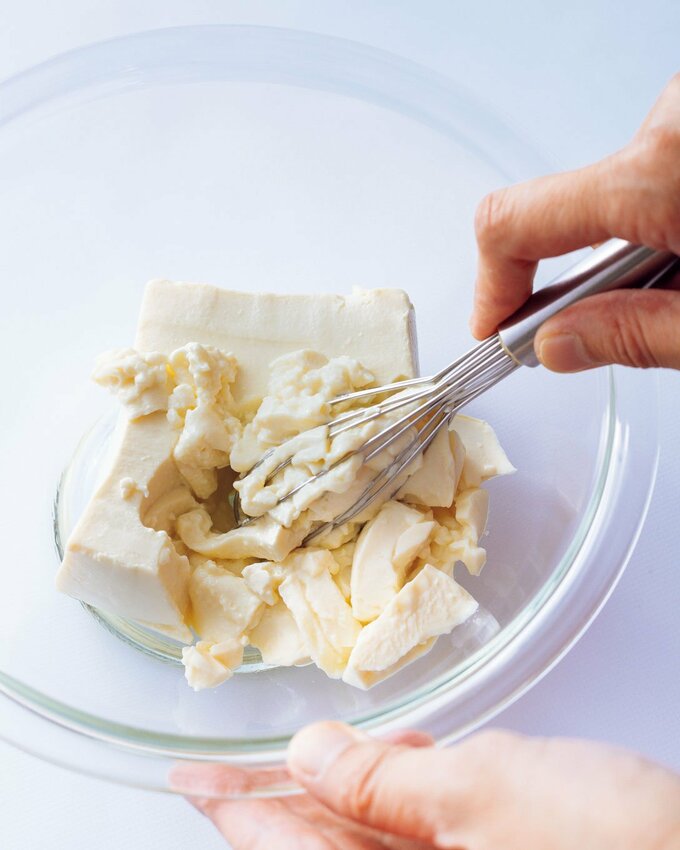 ボウルにお豆腐