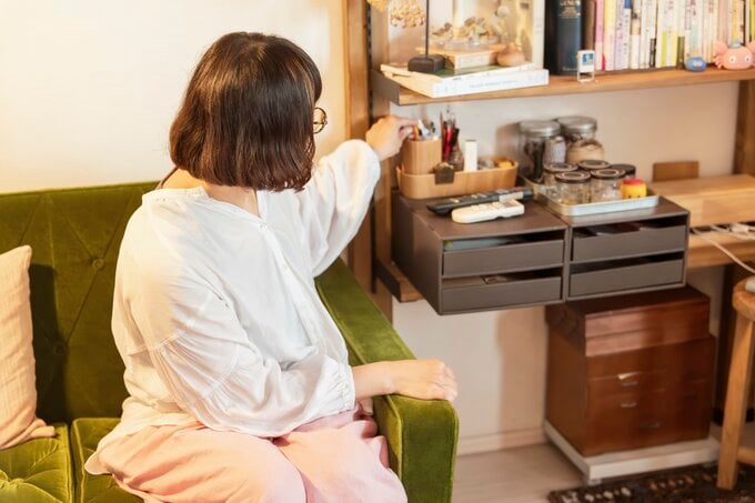 みんなが使うものは手の届く位置に