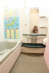 浴室内も掃除がしやすい