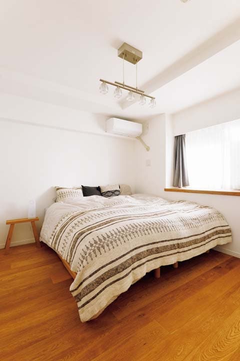 ゆったりとした寝室