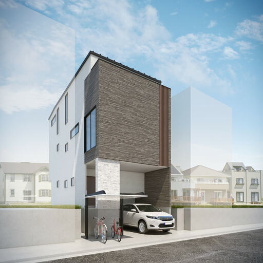 建物外観やや左側から