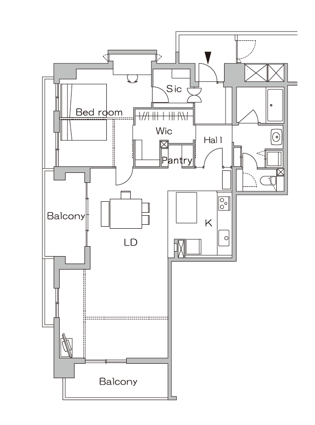 リノベーション後の間取り図