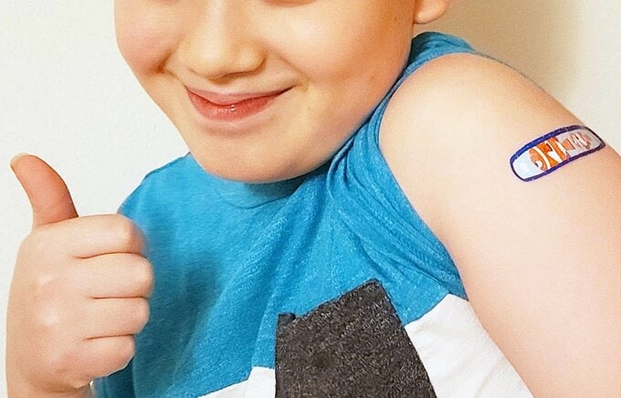 ワクチン接種した子ども