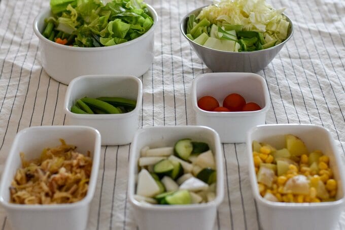 つくりおきと下ごしらえおき