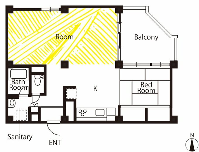 リノベーション後の間取り図
