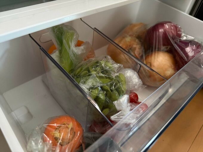 野菜冷凍庫トレー