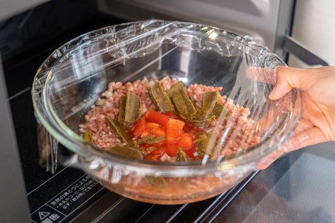 レンジでチンする