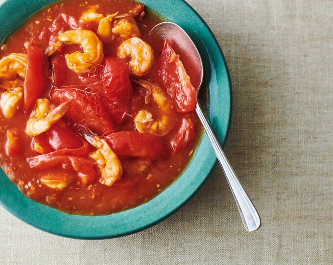 エビチリ風トマト