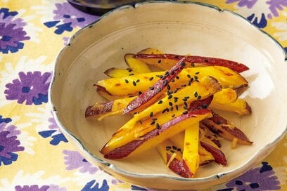 食物繊維たっぷり、サツマイモとゴボウのレシピ。キンピラはショウガを効かせれば温活にも