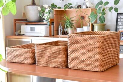 10年現役！無印良品のラタンバスケットが超使える　