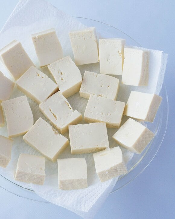 カットした豆腐