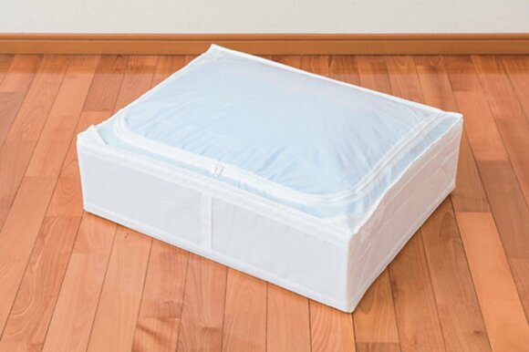 お布団をケースに入れたところ