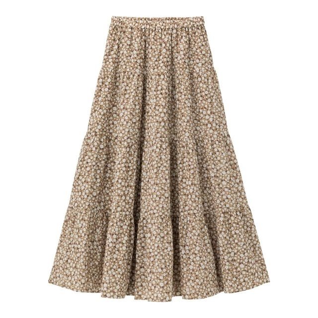 ティアードフレアロングスカート