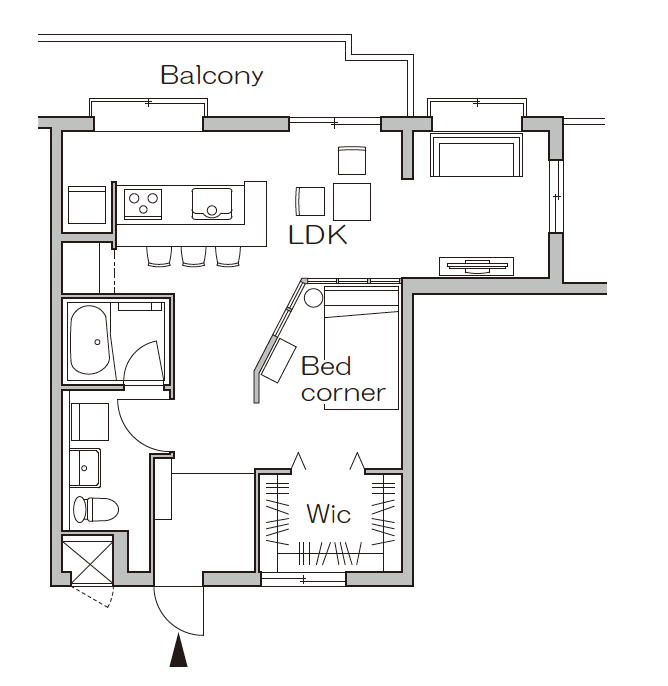 リノベーション後の間取り図