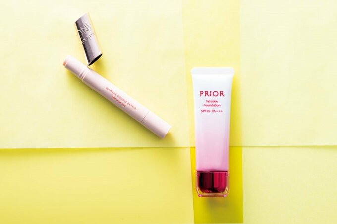 ONE BYKOSÉ　リンクルダブルリペアとプリオール　薬用リンクル美コルセットファンデーション