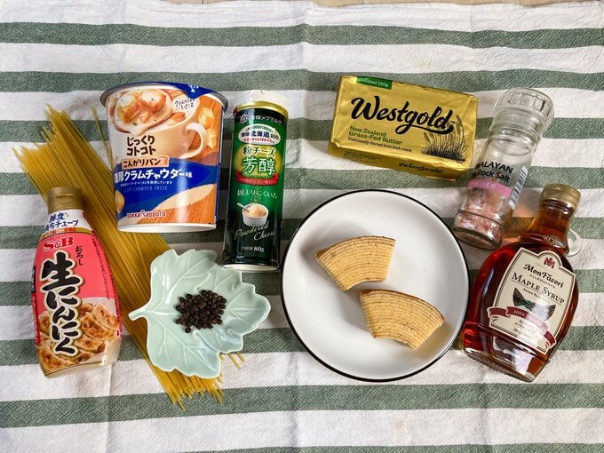 背徳ランチの材料