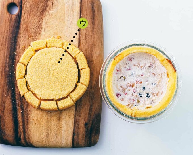 スポンジでフタをする