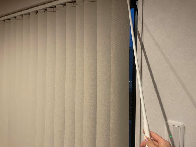 バーチカルブラインドのバトン