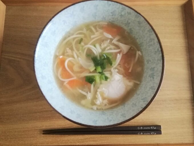 卵&野菜入り簡単うどんランチ