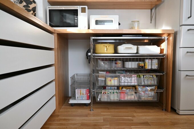 カウンター下のオープンスペース