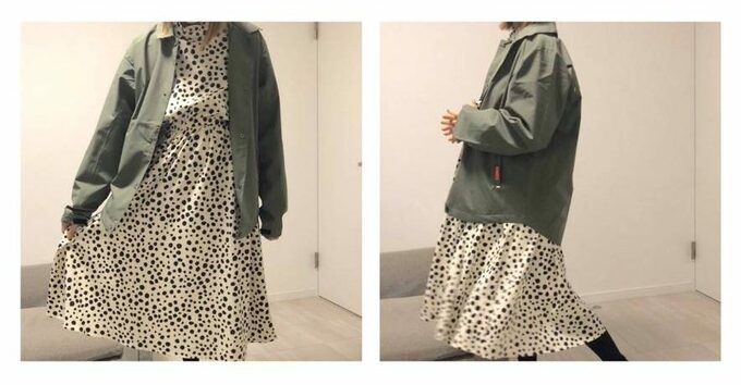 ワンピースと合わせたコーデ