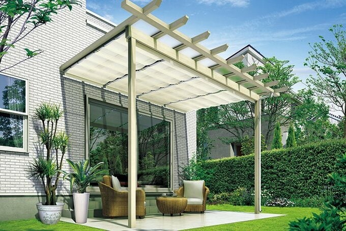 サザンテラス　パーゴラタイプ・壁付納まり