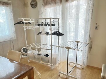 梅雨どきの洗濯問題：カインズの室内干しグッズで家事動線がコンパクト＆時短に