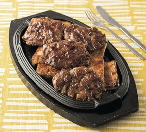 2牛こまと厚揚げで!! 満腹ステーキ