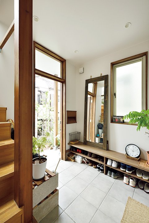 ゆったりとした玄関