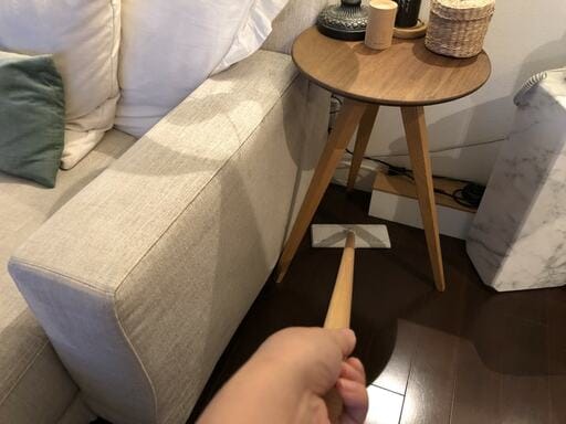 収納家具を置かないことで、掃除もラクに