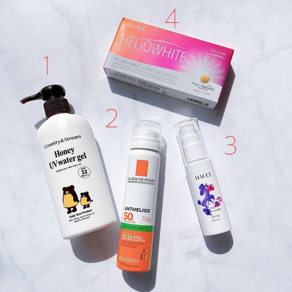 日焼け止めなど