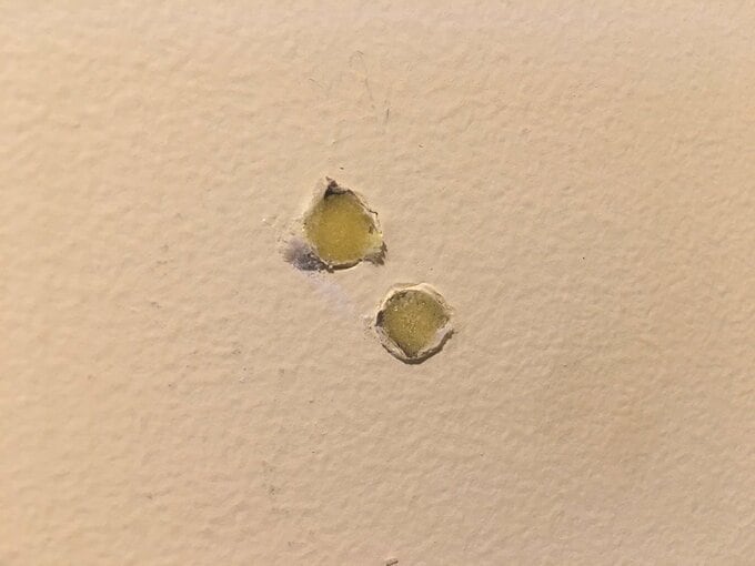 完成した下地穴