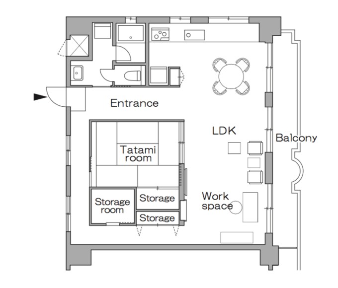 リノベーション後の間取り図