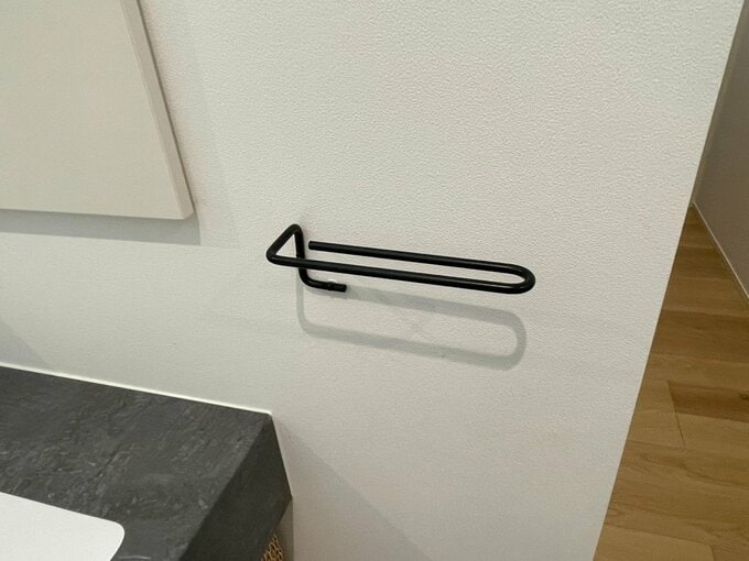 洗面台のタオルホルダー