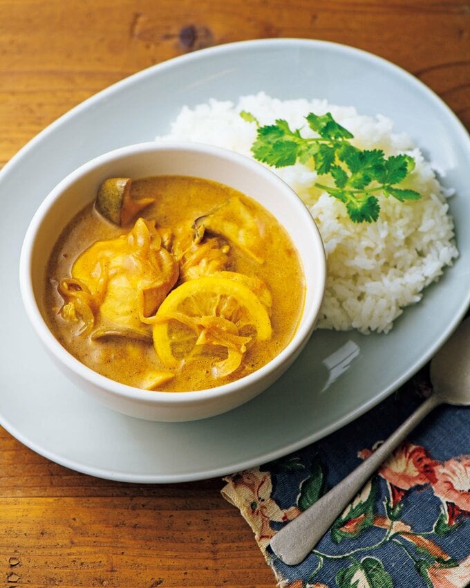 鶏胸のココナッツカレー