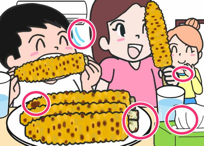 とうもろこし間違い探し答え