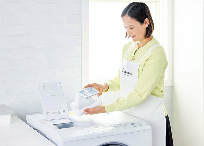 洗剤の自動投入シーン