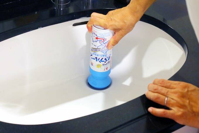 バブルーンを縦に使用する様子