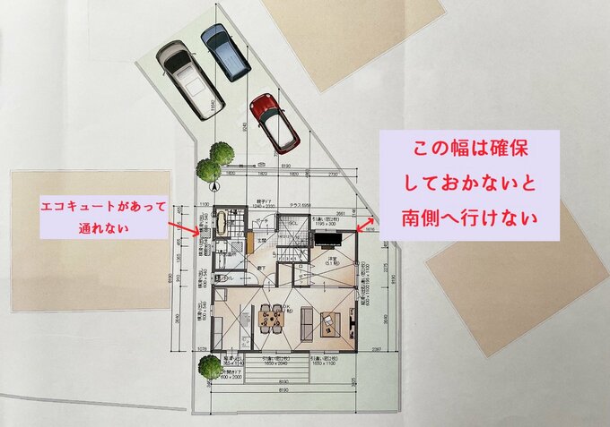 ハウスメーカーの計画図案