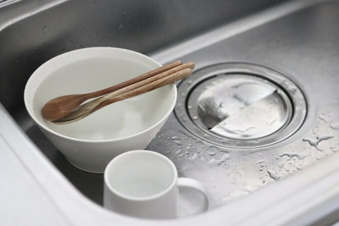 シンクに残った洗い物