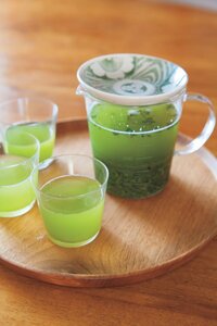 夏は水出しの緑茶