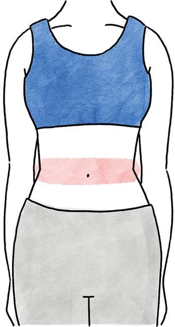 イラストウエスト部分