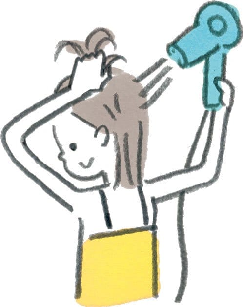 イラストドライヤー斜め上から