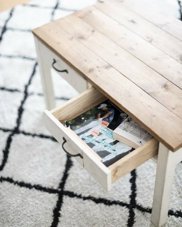 ローテーブルの引き出し