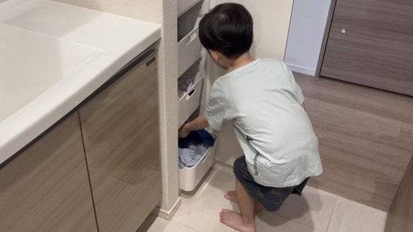 4才息子もお手伝いしてくれます